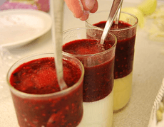 Vanilyalı Pannacotta ve Ahududu Jölesi Kaç Kalori?
