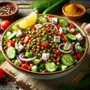 Beyaz Peynirli Lİmonlu Mercimek Salatası