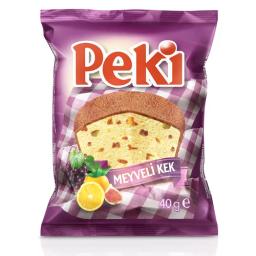 Peki Meyveli Kek 40 g Kaç Kalori?