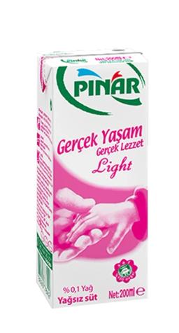 Pınar UHT Extra Light Süt (%1 yağlı) Kaç Kalori?