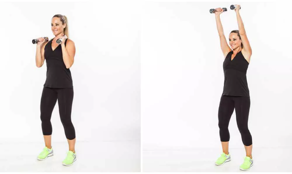 dumbbell shoulder press