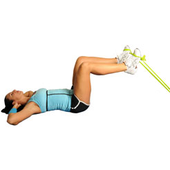 Low Mount Double Crunches With Band