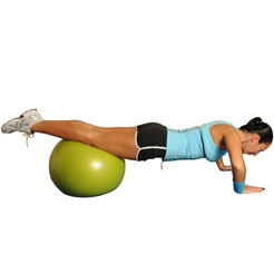 Advanced Pushups On The Ball