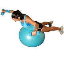 Dumbbell Reverse Flys Lying On Ball