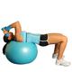 Dumbbell Triceps Extensions On Ball