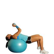 Lying Chest Toss With Medicine Ball