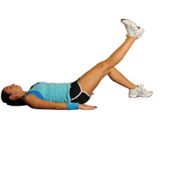 Lying Single- Leg Raises