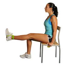 Seated Leg Extensions With Band