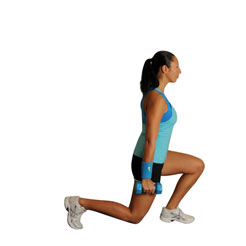 Forward Lunges With Dumbbells