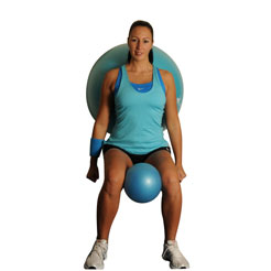 Wall Squats With Medicine Stability Balls
