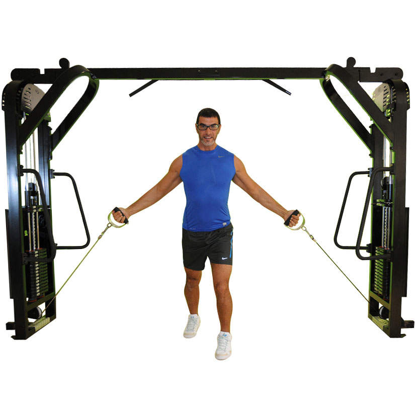 Lunges With Cable Cross Machine