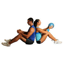 Partner Seated Torso With Medicine Ball