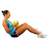 Seated Torso Twists Medicine Ball