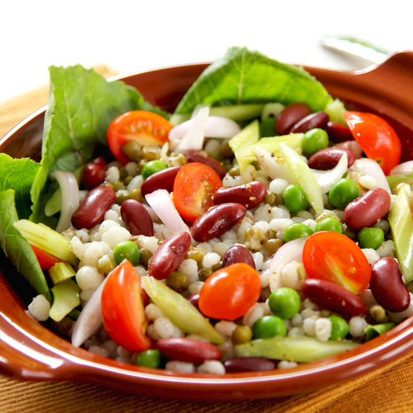 Bezelyeli Mantarlı Karabuğday Salatası