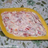 Yoğurtlu Közlenmiş Kırmızı Biber Salatası Tarifi