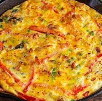 Üç Renkli Biberli Omlet Tarifi