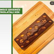 Unsuz Şekersiz Çikolatalı Kek