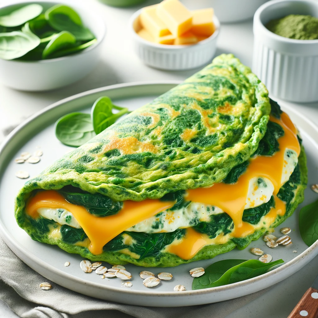 Yüksek Proteinli Yeşil Omlet
