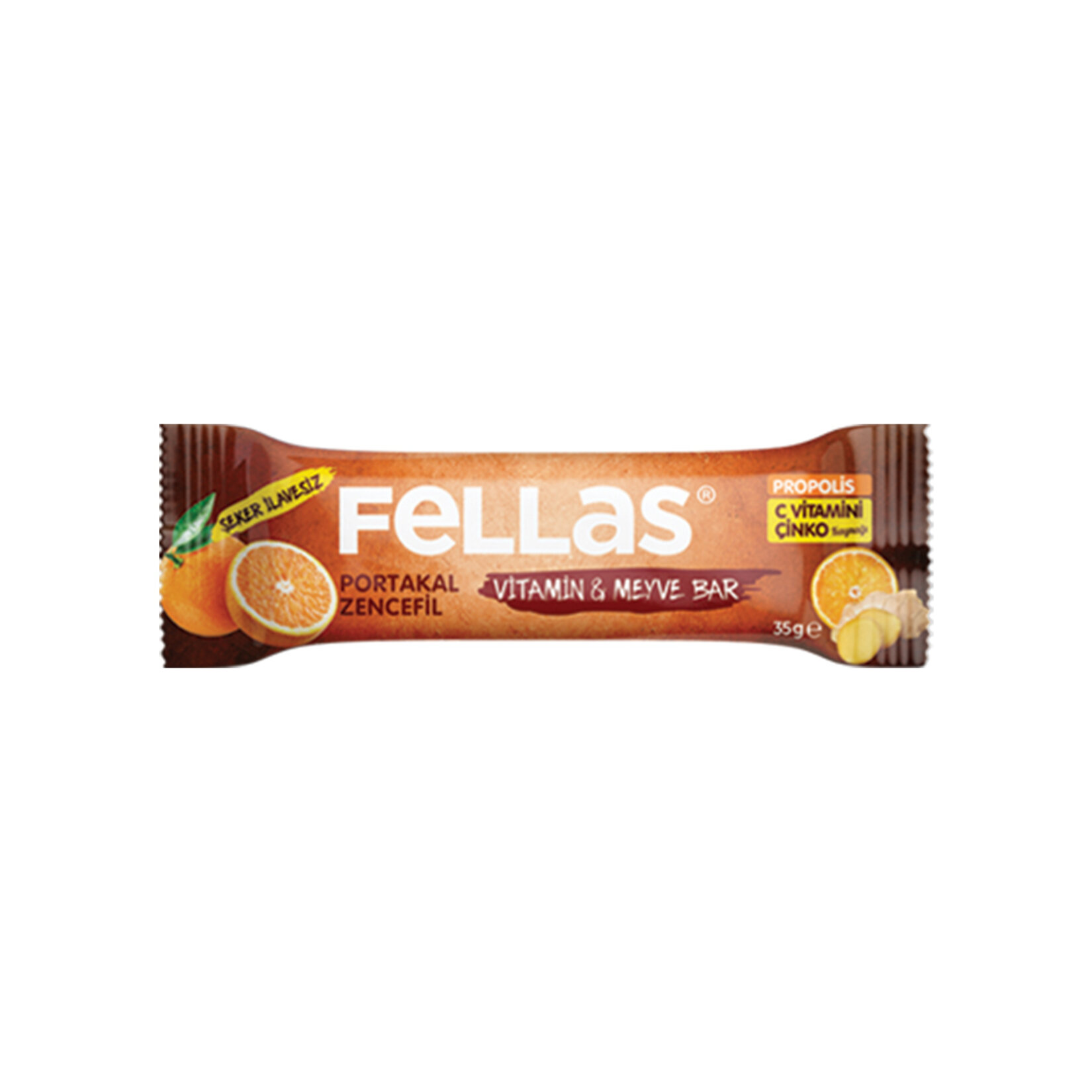 Fellas Vitamin Meyve Bar-Portakal&Zencefil