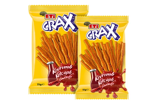 Crax Kıvrımlı Ketçaplı Çubuk Kraker