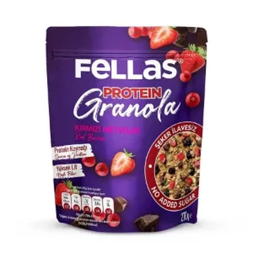 Fellas Protein Granola-Kırmızı Meyveler