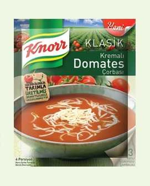 Knorr Domates Çorbası (Su ile Hazırlanmış)