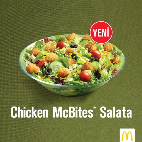 McDonald's Çıtır Tavuklu Salata (Sossuz)