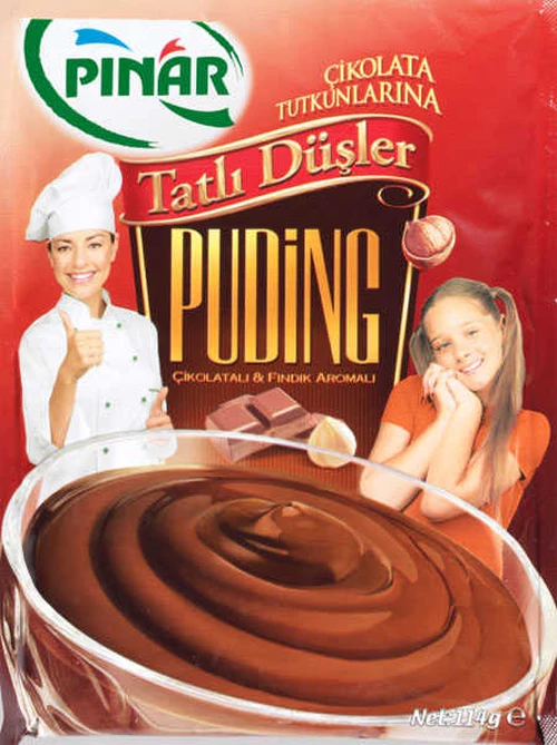 Pınar Çikolatalı Fındık Aromalı Puding (Pişmemiş)