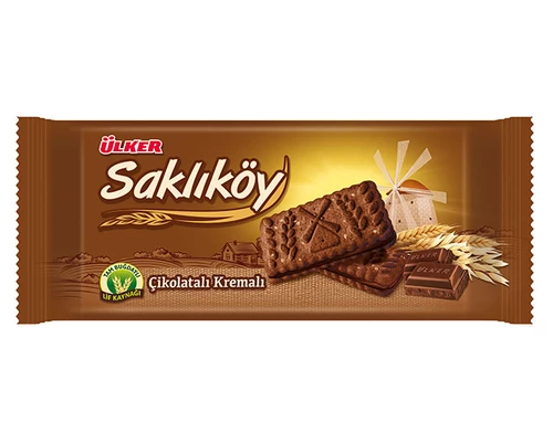 Ülker Saklıköy Çikolatalı Kremalı Bisküvi