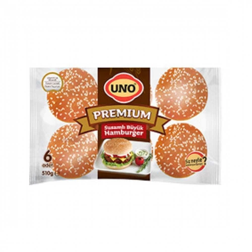 Uno Premium Susamlı Büyük Hamburger Ekmeği