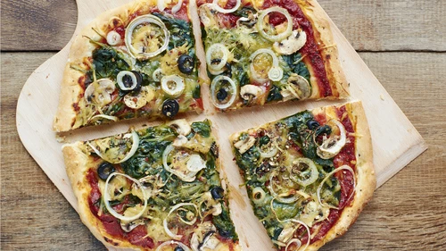 Vegan Ispanaklı Pizza