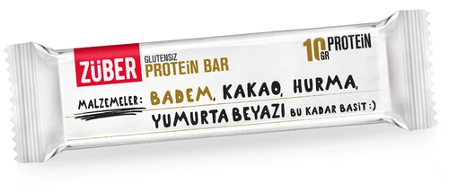 Züber Glutensiz Bademli Protein Bar