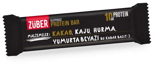 Züber Glutensiz Kakaolu Protein Bar